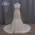 Exqusite Egypt Design Champagne Mermaid Bridal Wedding Dress with Big Bowknot 2016